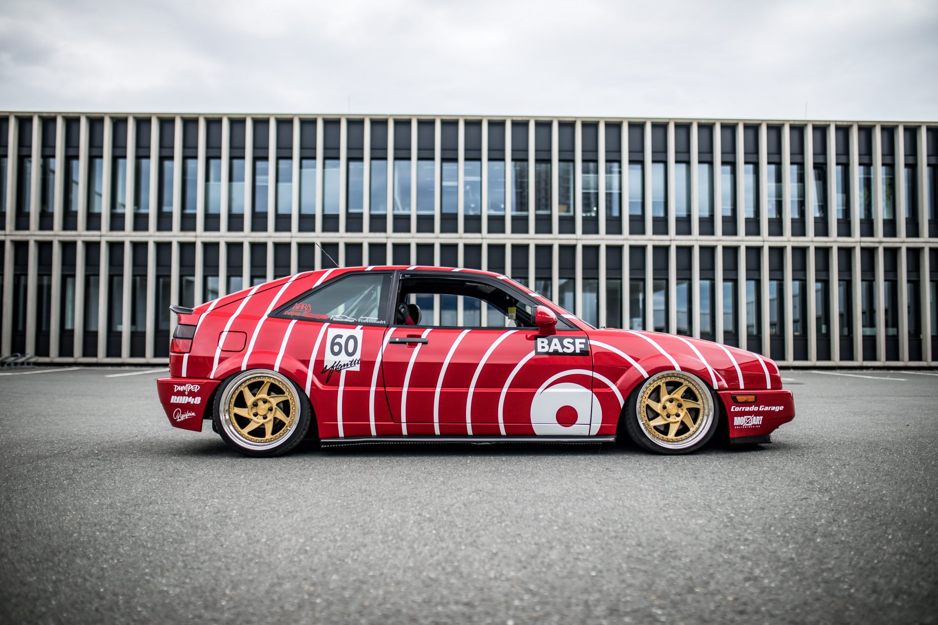 VW Corrado mit Basf Motorsport Designfolierung Autofolierung salzburg hallein