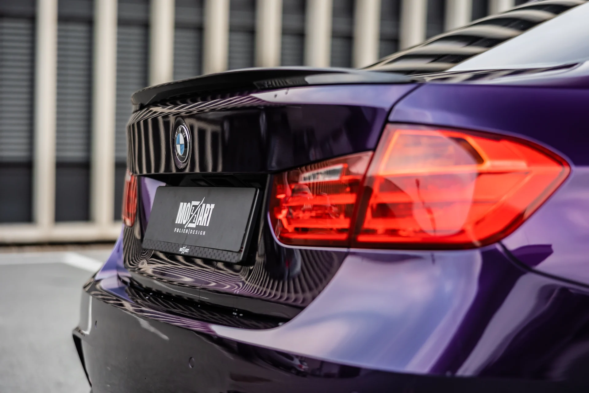 Fahrzeugfolierung Inozetek midnight purple 3er BMW F30